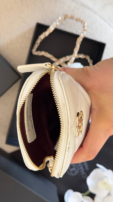 کیف موبایلی زنانه شنل | چرمی آینهدار CHANEL